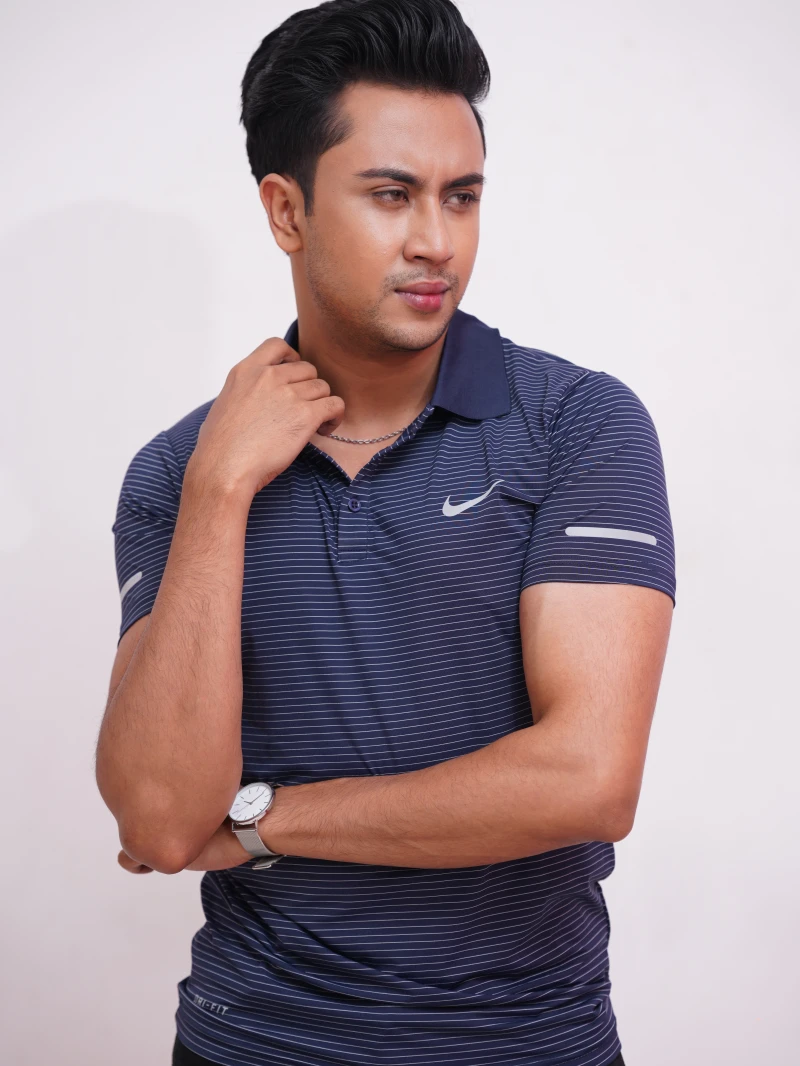 Nike DRI-FIT Polo Shirt with Flatlock Stitch