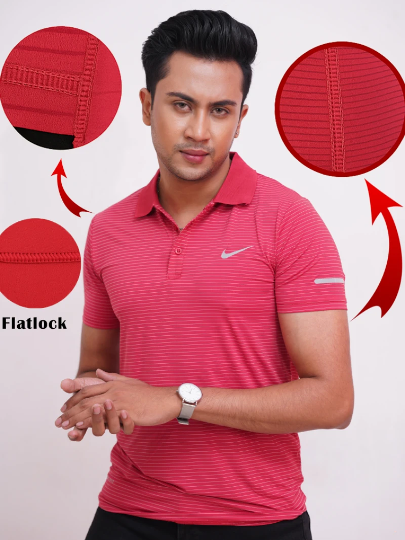 Nike DRI-FIT Polo Shirt with Flatlock Stitch